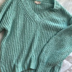 Super soft turquoise sweater